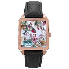 Spring/ Summer 2021 Rose Gold Leather Watch 