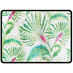  Palm Trees By Traci K Double Sided Fleece Blanket (large)  by tracikcollection