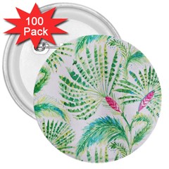  Palm Trees By Traci K 3  Buttons (100 Pack)  by tracikcollection