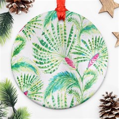  Palm Trees By Traci K Ornament (round) by tracikcollection