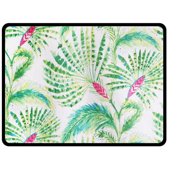  Palm Trees by Traci K Double Sided Fleece Blanket (Large) 