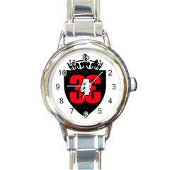 343 Logo Round Italian Charm Watch by 343Initiative