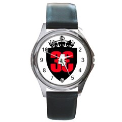 343 Logo Round Metal Watch