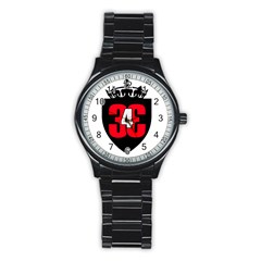 343 Logo Stainless Steel Round Watch by 343Initiative