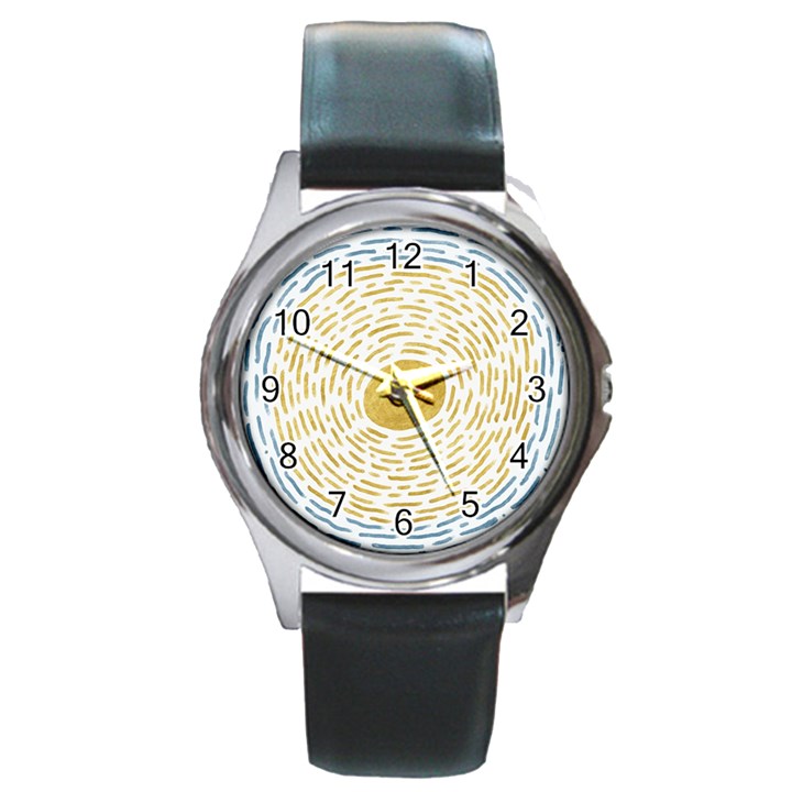 Sunshine painting Round Metal Watch