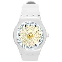 Sunshine Painting Round Plastic Sport Watch (m) by goljakoff