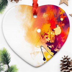 Autumn Paint Ornament (heart) by goljakoff