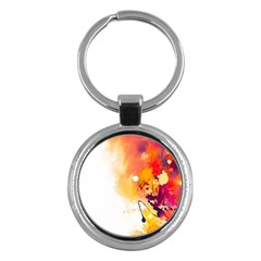 Autumn Paint Key Chain (round) by goljakoff