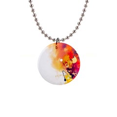 Autumn Paint 1  Button Necklace by goljakoff