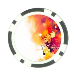 Autumn Paint Poker Chip Card Guard by goljakoff