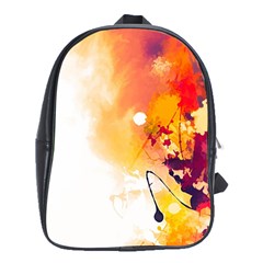 Autumn Paint School Bag (xl) by goljakoff