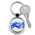 Blue smoke Key Chain (Round) Front