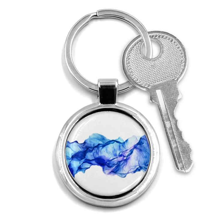 Blue smoke Key Chain (Round)