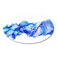 Blue Smoke Oval Magnet by goljakoff