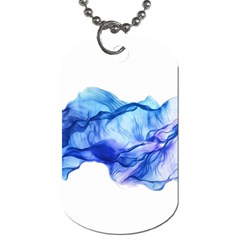 Blue Smoke Dog Tag (one Side) by goljakoff