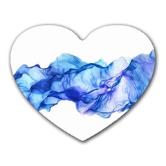 Blue Smoke Heart Mousepads by goljakoff