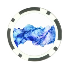 Blue Smoke Poker Chip Card Guard by goljakoff