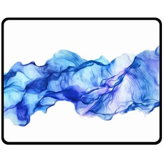 Blue Smoke Fleece Blanket (medium)  by goljakoff