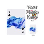 Blue smoke Playing Cards 54 Designs (Mini) Front - Spade2