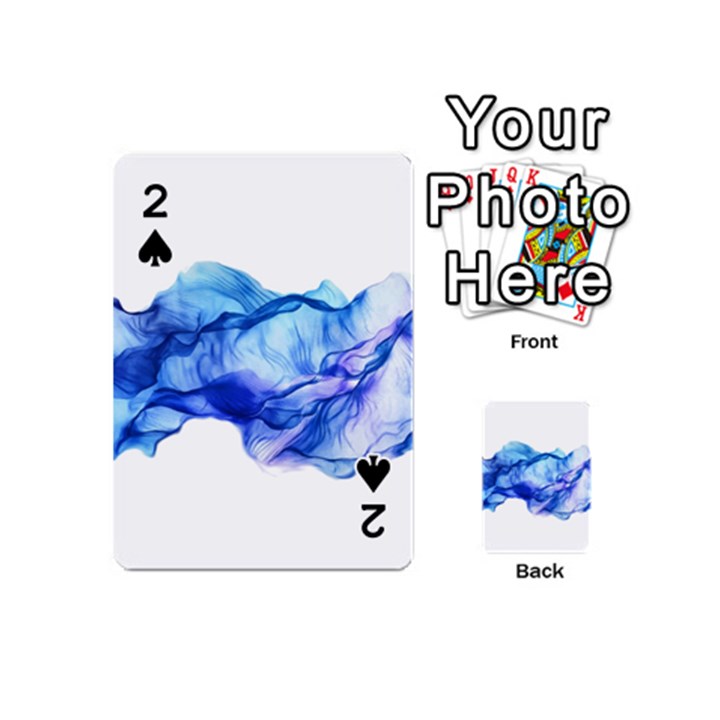 Blue smoke Playing Cards 54 Designs (Mini)