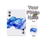 Blue smoke Playing Cards 54 Designs (Mini) Front - Spade10