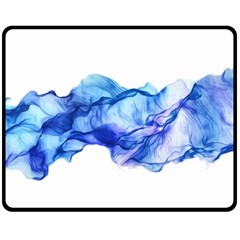 Blue Smoke Double Sided Fleece Blanket (medium)  by goljakoff