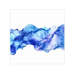 Blue Smoke Small Satin Scarf (square) by goljakoff