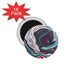 Vector Vivid Marble Pattern 1 1 75  Magnets (10 Pack)  by goljakoff