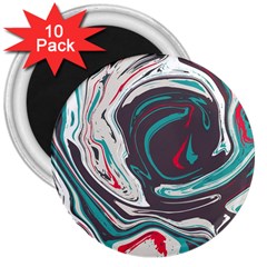 Vector Vivid Marble Pattern 1 3  Magnets (10 Pack)  by goljakoff