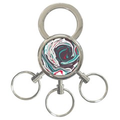 Vector Vivid Marble Pattern 1 3-ring Key Chain by goljakoff