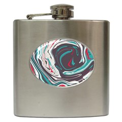 Vector Vivid Marble Pattern 1 Hip Flask (6 Oz) by goljakoff