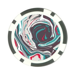 Vector Vivid Marble Pattern 1 Poker Chip Card Guard (10 Pack) by goljakoff