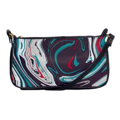 Vector Vivid Marble Pattern 1 Shoulder Clutch Bag by goljakoff