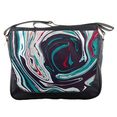 Vector Vivid Marble Pattern 1 Messenger Bag by goljakoff