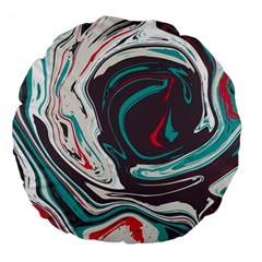 Vector Vivid Marble Pattern 1 Large 18  Premium Round Cushions by goljakoff