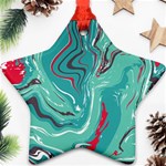 Vector Vivid Marble Pattern 2 Ornament (Star) Front