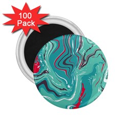 Vector Vivid Marble Pattern 2 2 25  Magnets (100 Pack)  by goljakoff