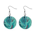 Vector Vivid Marble Pattern 2 Mini Button Earrings Front