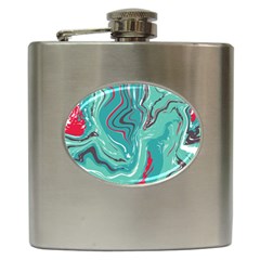 Vector Vivid Marble Pattern 2 Hip Flask (6 Oz) by goljakoff