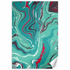 Vector Vivid Marble Pattern 2 Canvas 12  X 18  by goljakoff