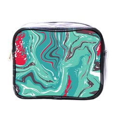 Vector Vivid Marble Pattern 2 Mini Toiletries Bag (one Side) by goljakoff