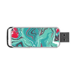 Vector Vivid Marble Pattern 2 Portable Usb Flash (one Side) by goljakoff