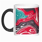 Red Vivid Marble Pattern 3 Morph Mugs Left