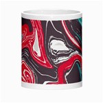 Red Vivid Marble Pattern 3 Morph Mugs Center