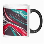 Red Vivid Marble Pattern 3 Morph Mugs Right