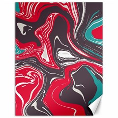 Red Vivid Marble Pattern 3 Canvas 12  X 16  by goljakoff