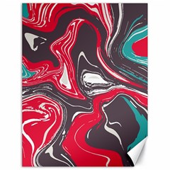 Red Vivid Marble Pattern 3 Canvas 18  X 24  by goljakoff