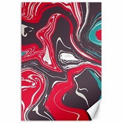 Red Vivid Marble Pattern 3 Canvas 20  X 30  by goljakoff