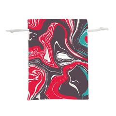 Red Vivid Marble Pattern 3 Lightweight Drawstring Pouch (s) by goljakoff