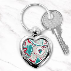 Vector Vivid Marble Pattern 4 Key Chain (heart) by goljakoff